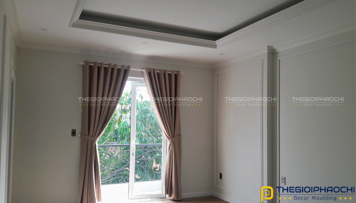 Thi Công Phào Chỉ Nhựa Hàn Quốc Biệt Thự Thiên Tuế